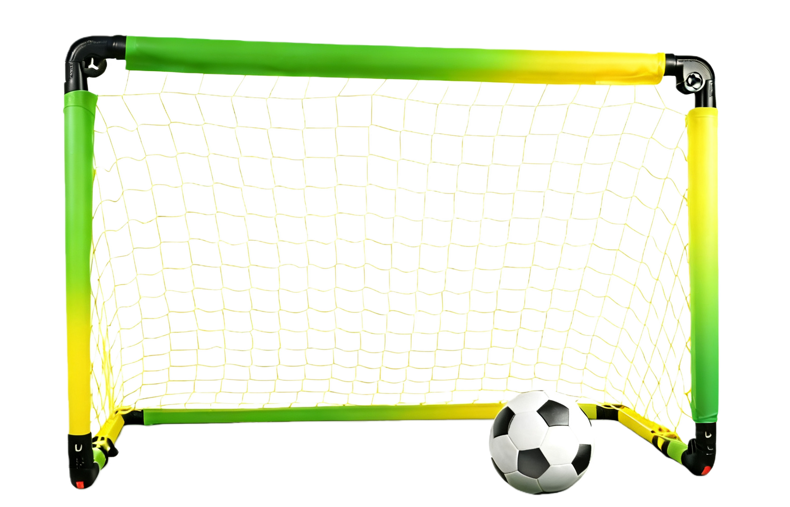 无logo门框带球（黄绿渐变色门框黄网黑角 ） 副本